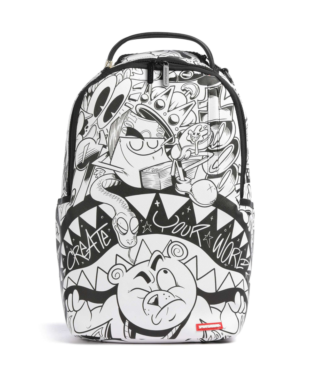 Sprayground Heavy Sharkmouth Doodle Backpack white