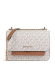 Michael Kors Claire Small Borsa a spalla vanilla/acorn