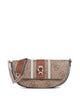 Guess Erenia Schultertasche latte logo