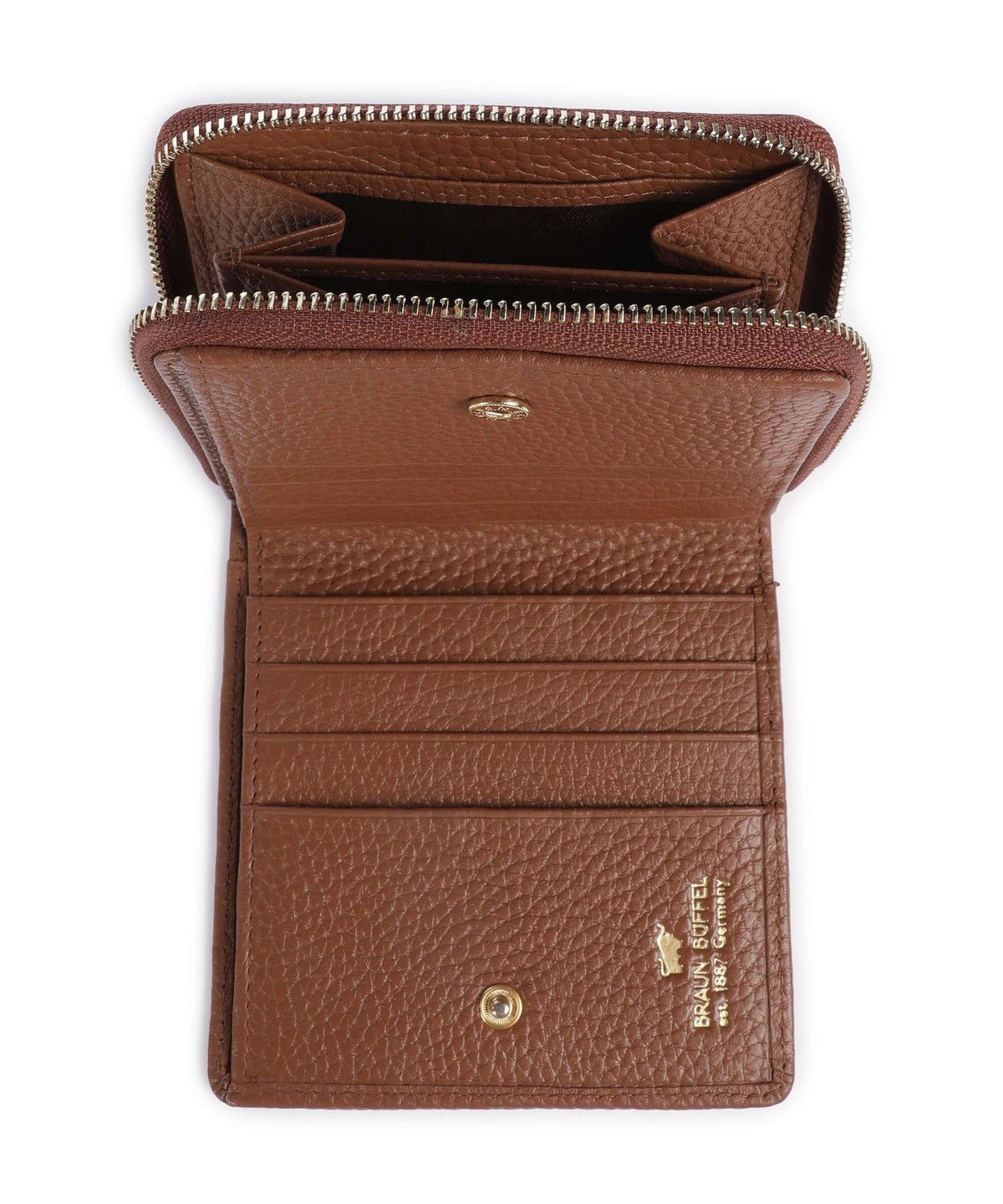 Braun Büffel Asti RFID Wallet saddle brown