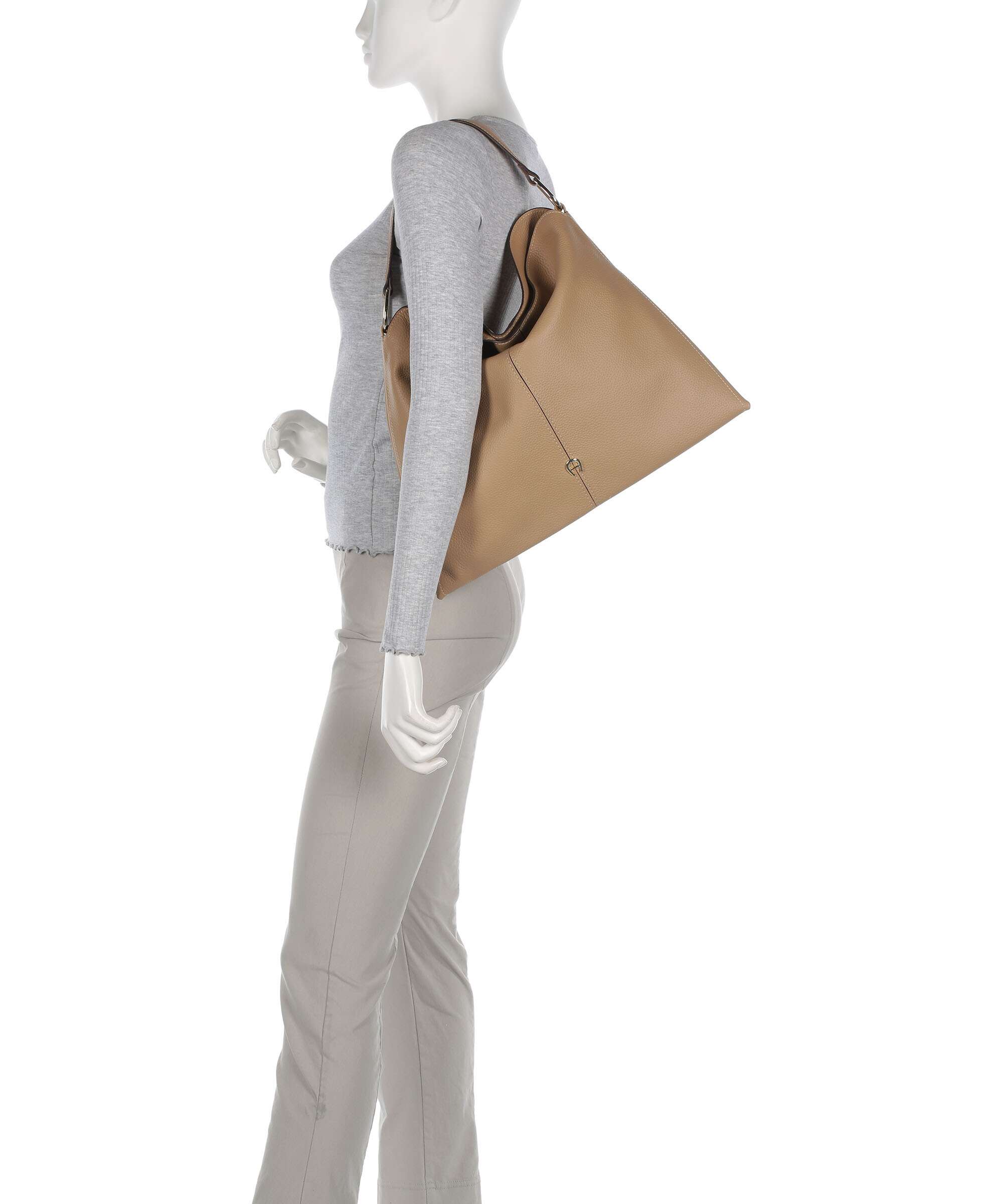 Aigner Savannah L Hobo bag trench beige