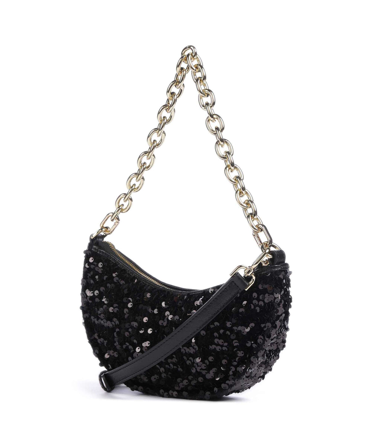 Abro Sequins Moon Shoulder bag black/gold