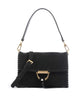 Abro Suede Temi Stitch Borsa a spalla black/gold