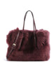 Abro Shearling Noelle Handtasche bordeaux