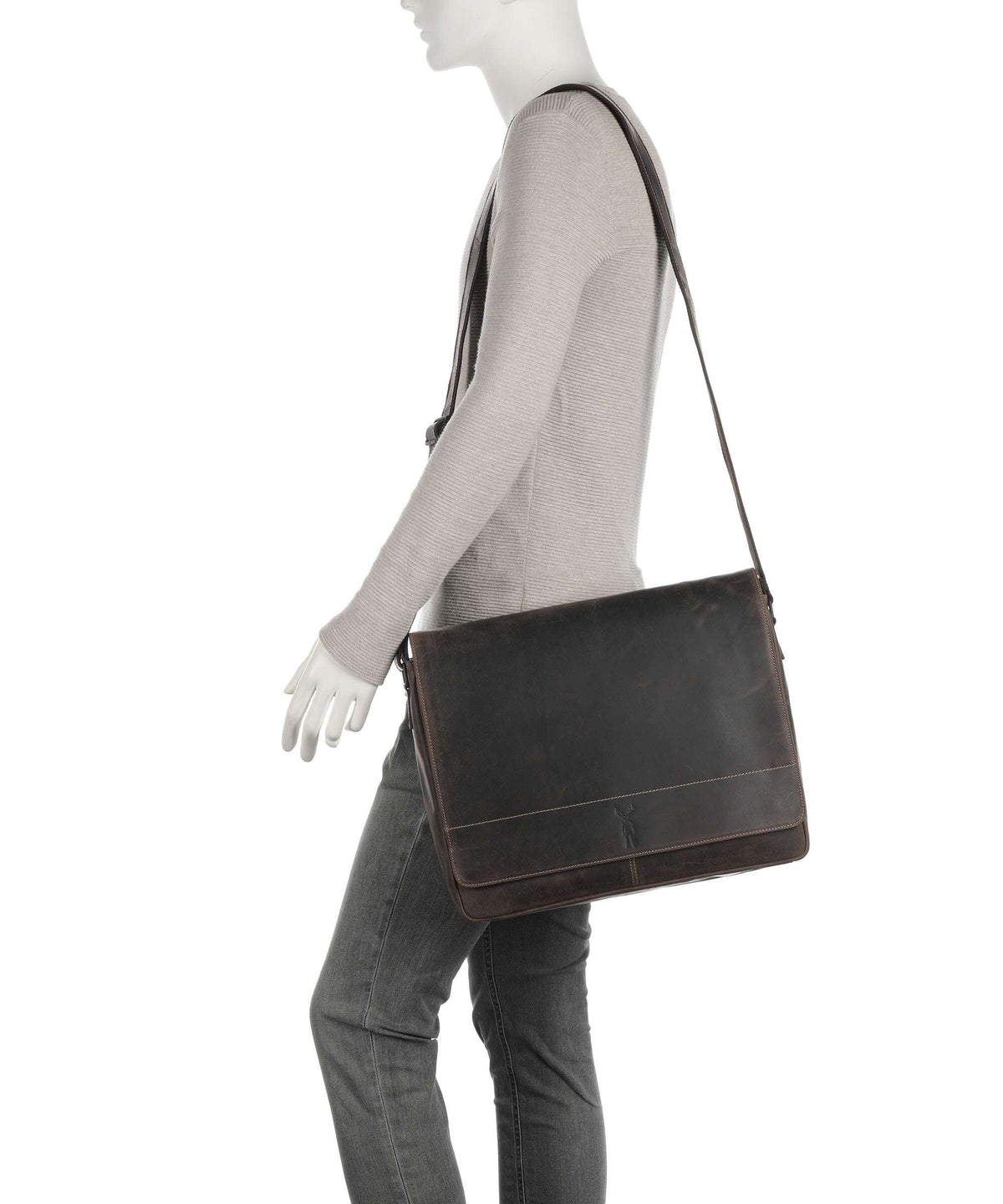 Jack Kinsky Baltimore 5 Messenger bag mokka