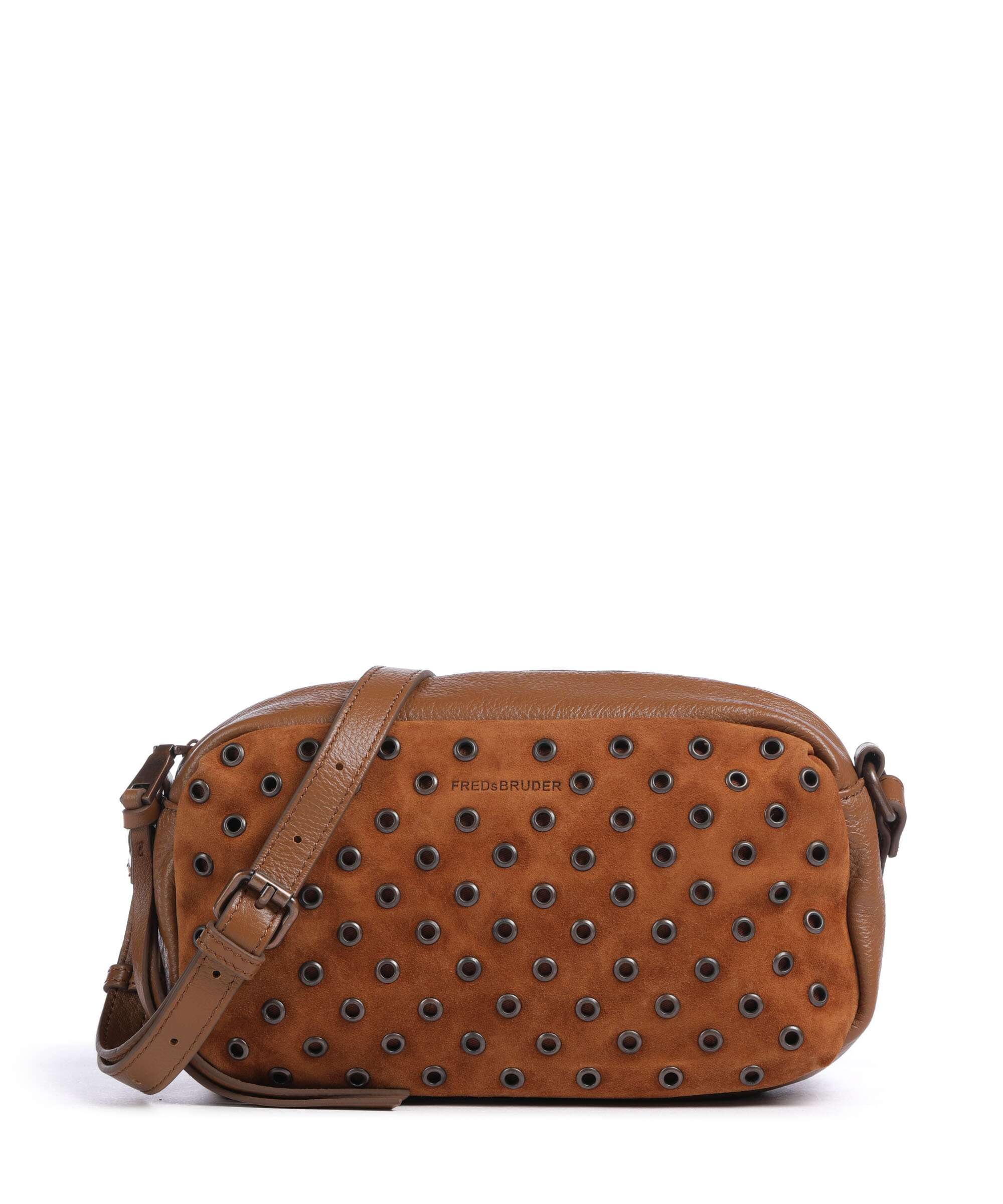 FredsBruder Hey You Rock Crossbody bag dark caramel