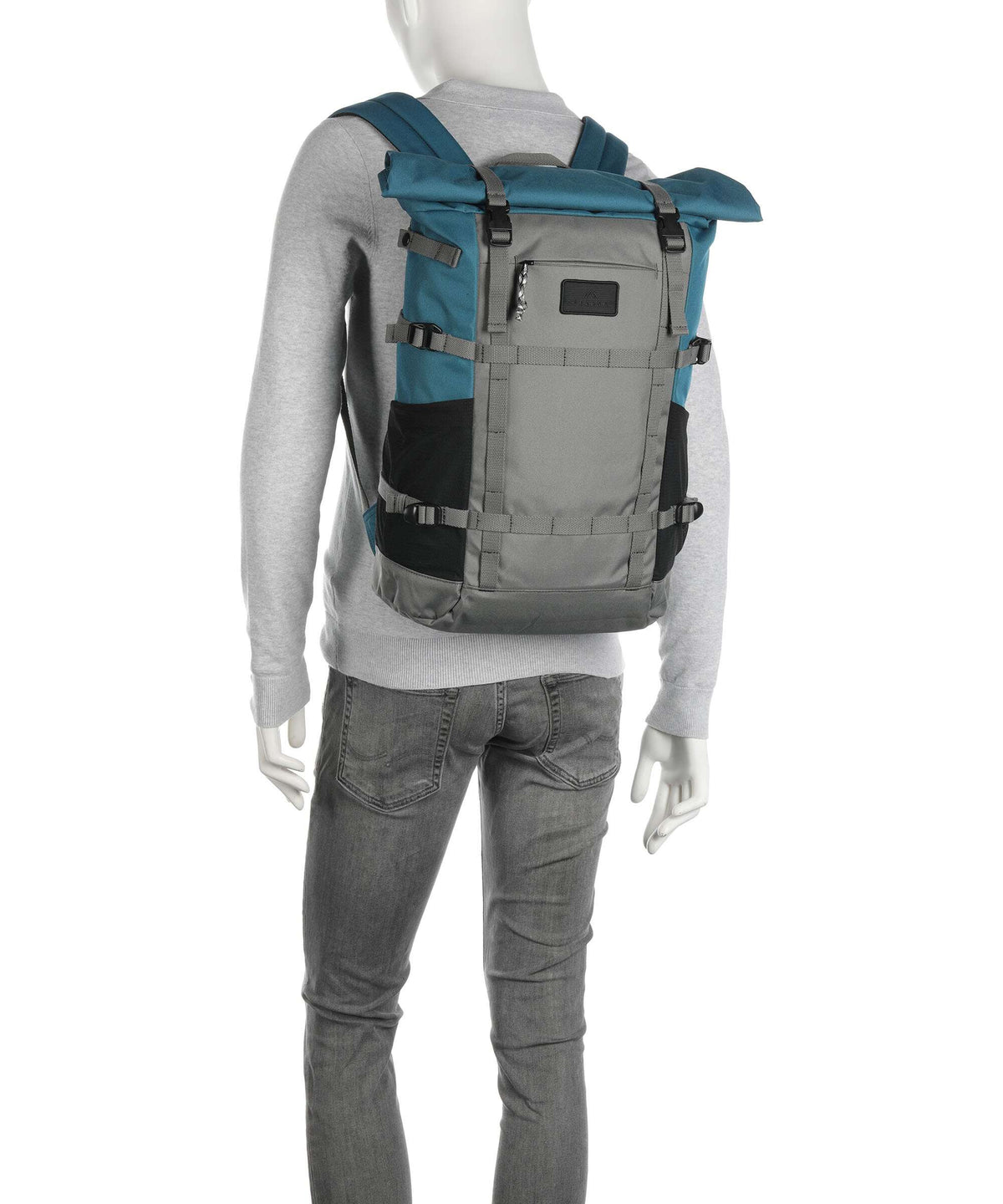 Doughnut Paratrooper Rolltop backpack grey/teal
