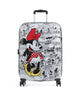 American Tourister Wavebreaker Disney Valigia trolley (4 ruote) minnie comics/white