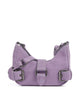 Núnoo Suede Palma Borsa a spalla purple