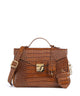 Maison Mollerus Croco Marly Handtasche honey braun