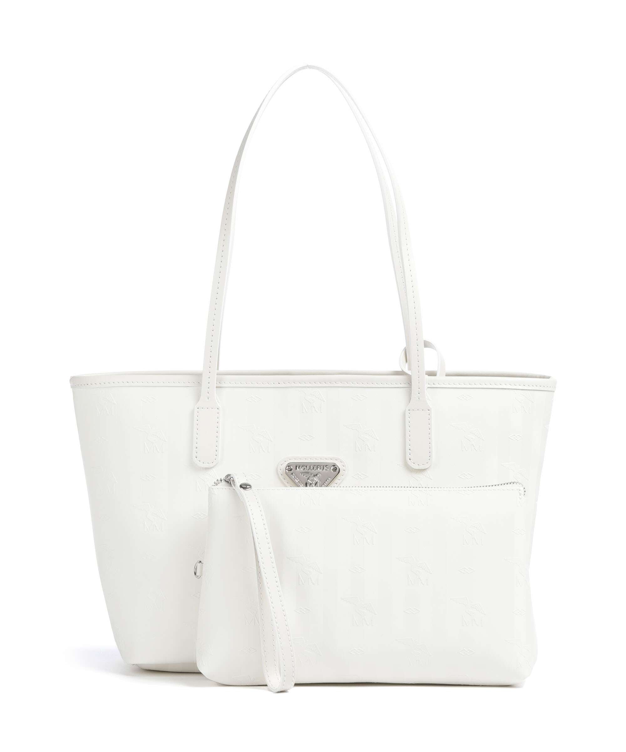 Maison Mollerus Vinerus Genf Tote bag snow weiss