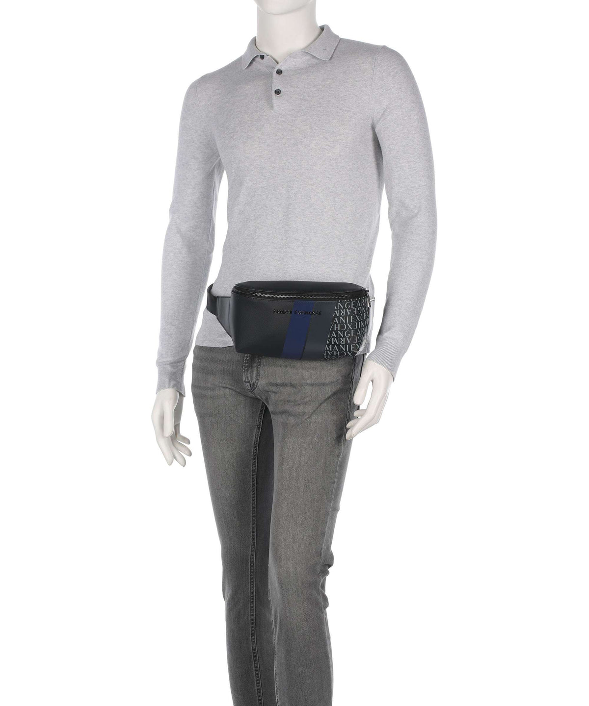 Armani Exchange Dylan Fanny pack deep navy/estate blue/deep navy shiny