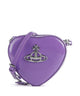 Vivienne Westwood Heart Shiny Patent Mini Umhängetasche purple