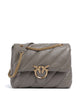 Pinko Love Puff Big Schultertasche grigio asfalto/antique gold