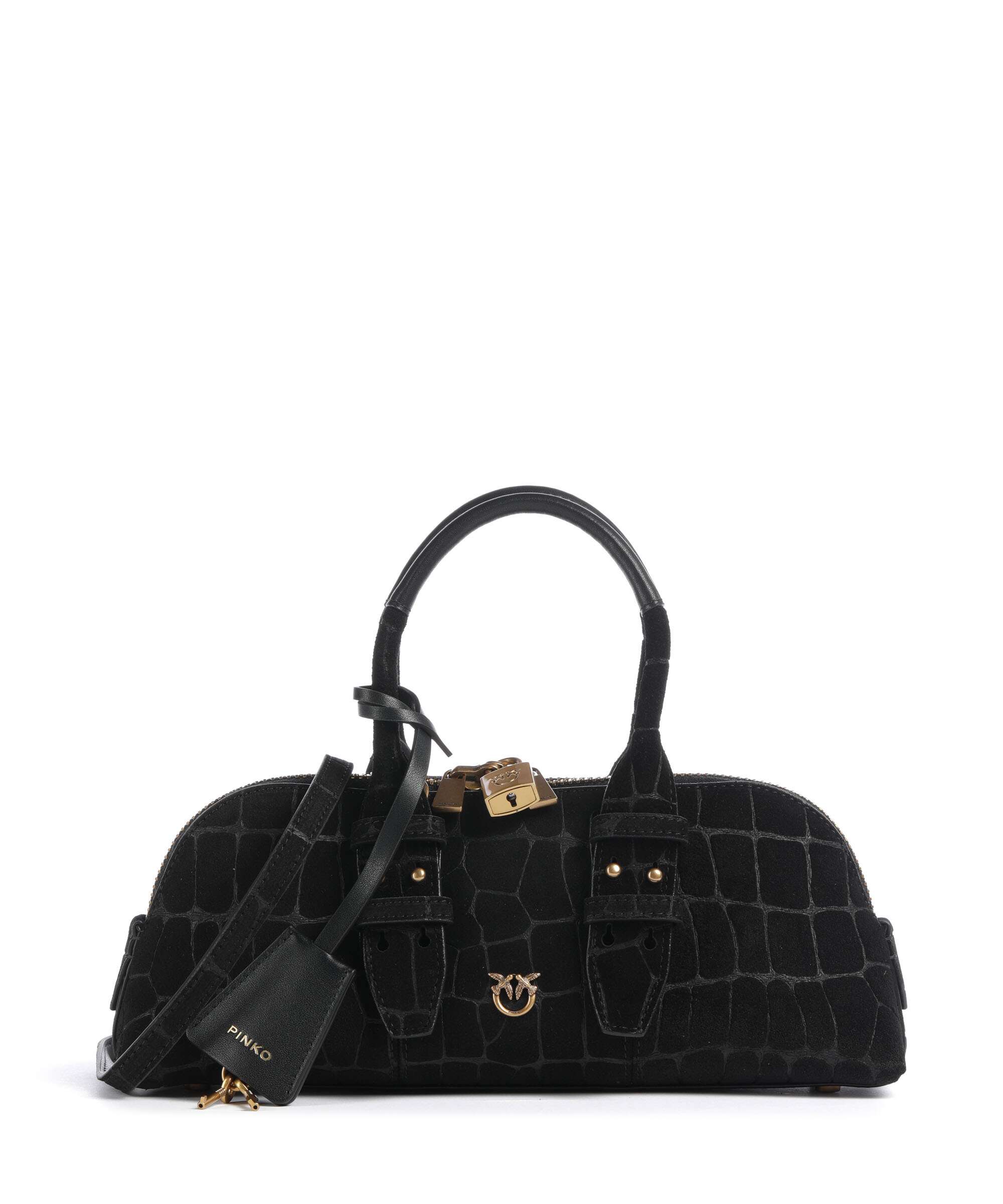 Pinko Bowling Baguette Handbag nero/antique gold