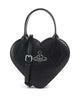 Vivienne Westwood Josephine Heart Embossed Croc Mini Sac à main black