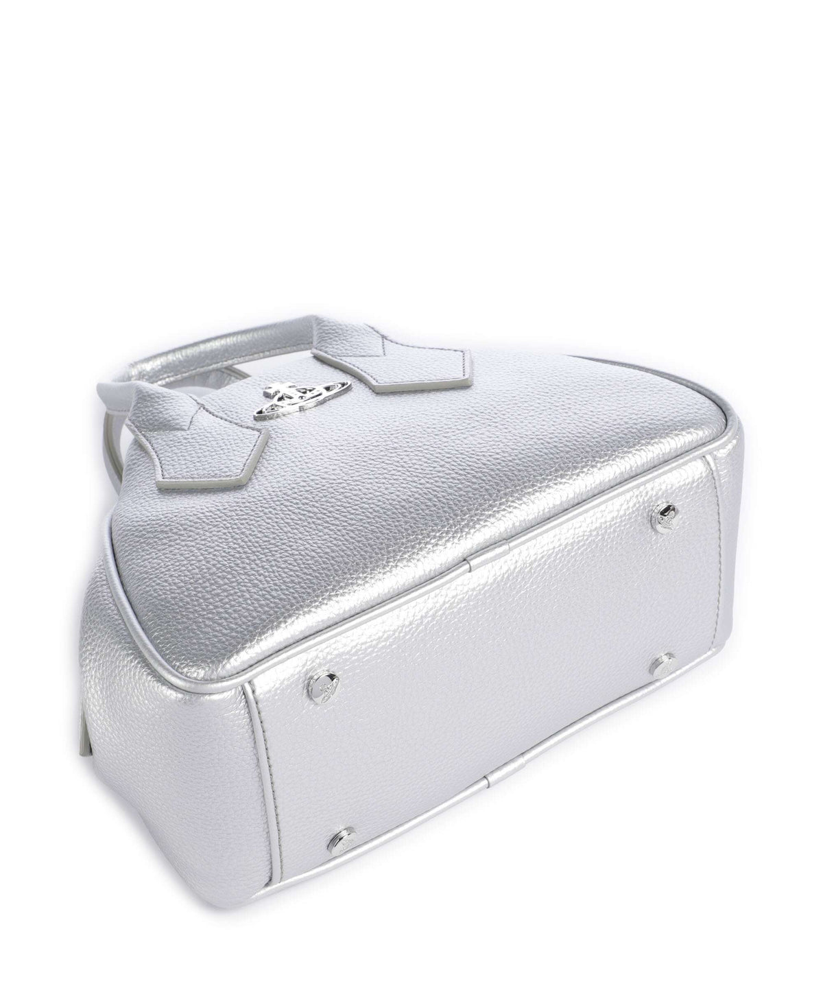 Vivienne Westwood Yasmine Grain Small Handbag silver