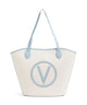 Valentino Bags Covent Cabas natur/azzurro
