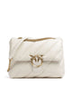 Pinko Love Puff Big Schultertasche bianco seta/antique gold