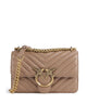 Pinko Love One Mini Borsa a spalla biscotto zenzero/antique gold