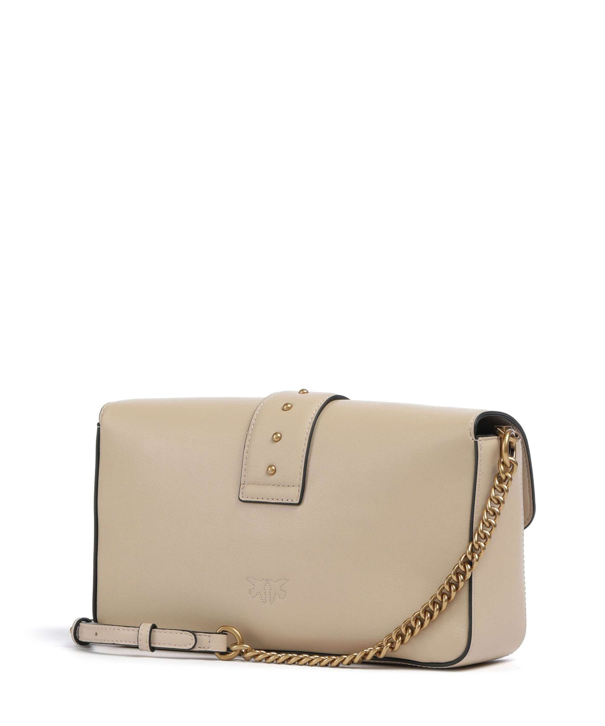 Pinko Love One Classic Slouchy Shoulder bag beige/grigio fumo/antique gold