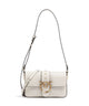 Pinko Love One Mini Slouchy Schultertasche bianco seta/antique gold