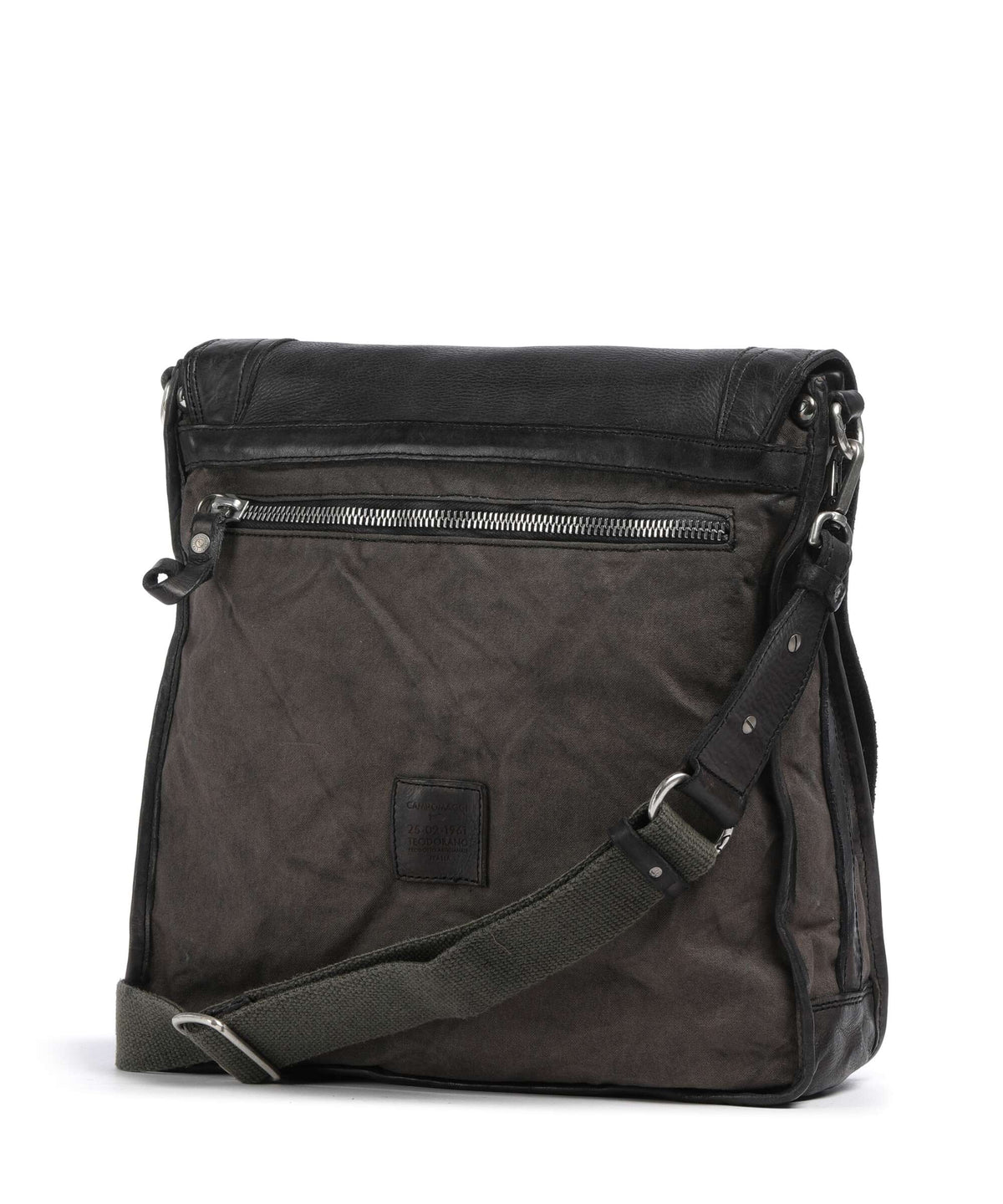 Campomaggi Messenger bag verde militare/grigio