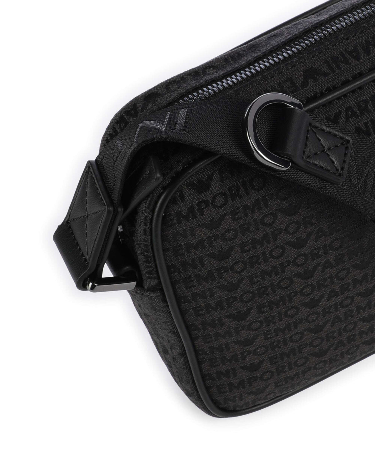 Emporio Armani Logo Jacquard Crossbody bag bristol black