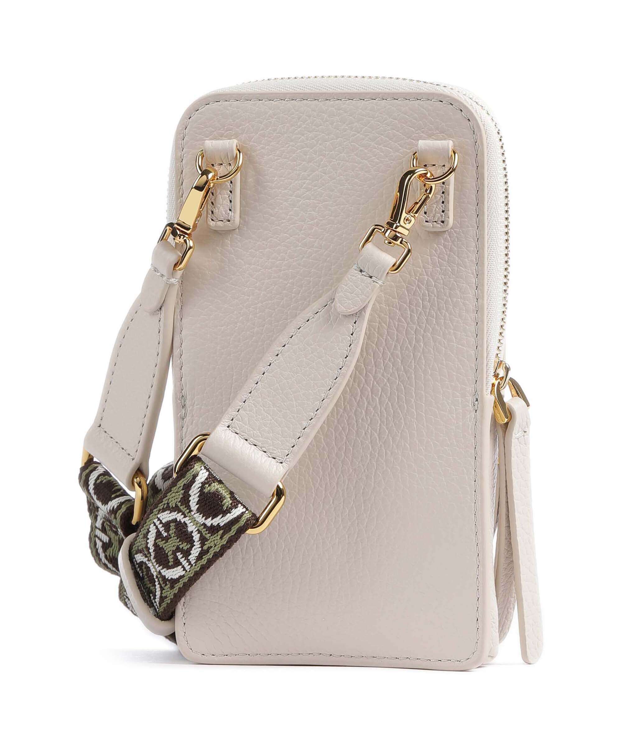 Coccinelle Pixie Phone bag lambskin white