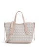 Coccinelle Never Without Bag Monogram Borsa a mano multicolour/blanco/rosette