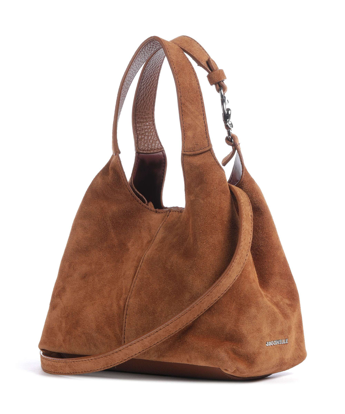 Coccinelle C-Easy Suede Handbag cognac