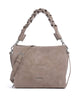 Coccinelle Boheme Suede Handbag warm taupe