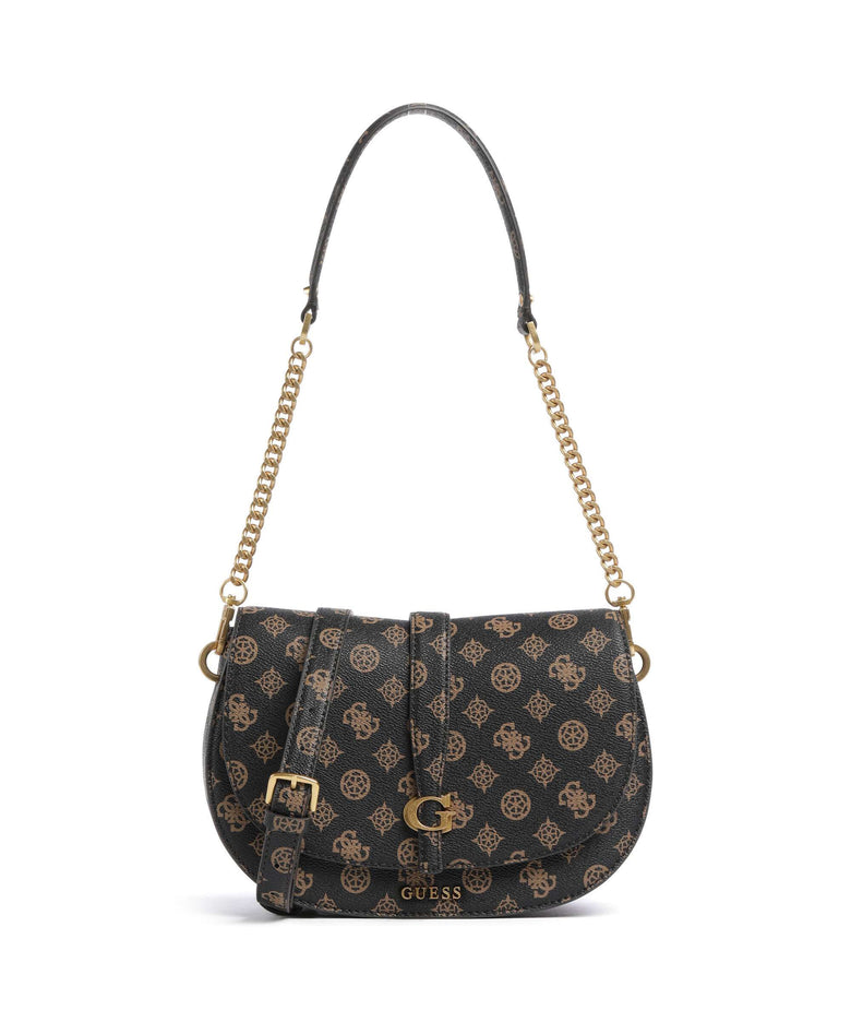 Guess Kuba Shoulder bag mocha logo