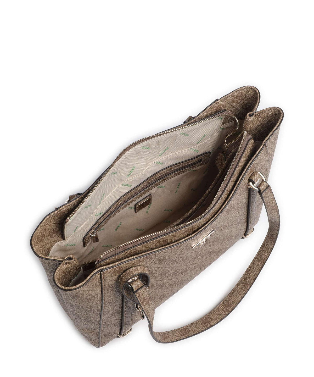 Guess Erica Eco Tote bag latte logo