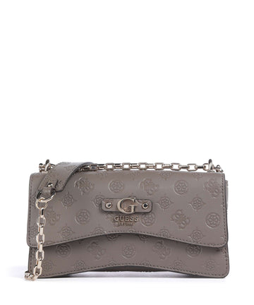 Guess Gerty Peony Schultertasche dark taupe