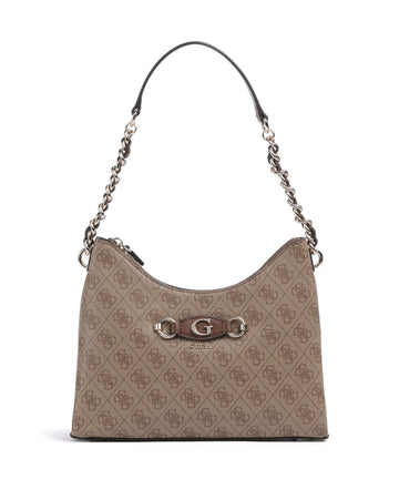 Guess Izzy Shoulder bag latte logo/brown