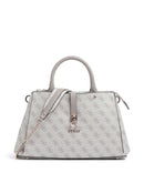 Guess Zamira Sac à main dark taupe logo