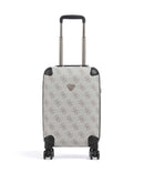Guess Berta 4G Logo Valigia trolley (4 ruote) dark taupe logo