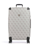 Guess Berta 4G Logo Valigia trolley (4 ruote) dark taupe logo