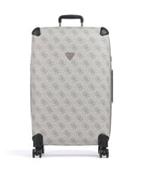 Guess Berta 4G Logo 4-Rollen Trolley dark taupe logo