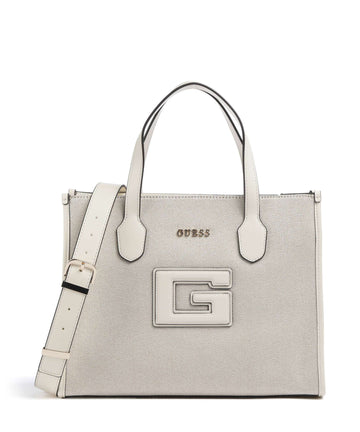 Guess G Status Borsa a mano natural/offwhite