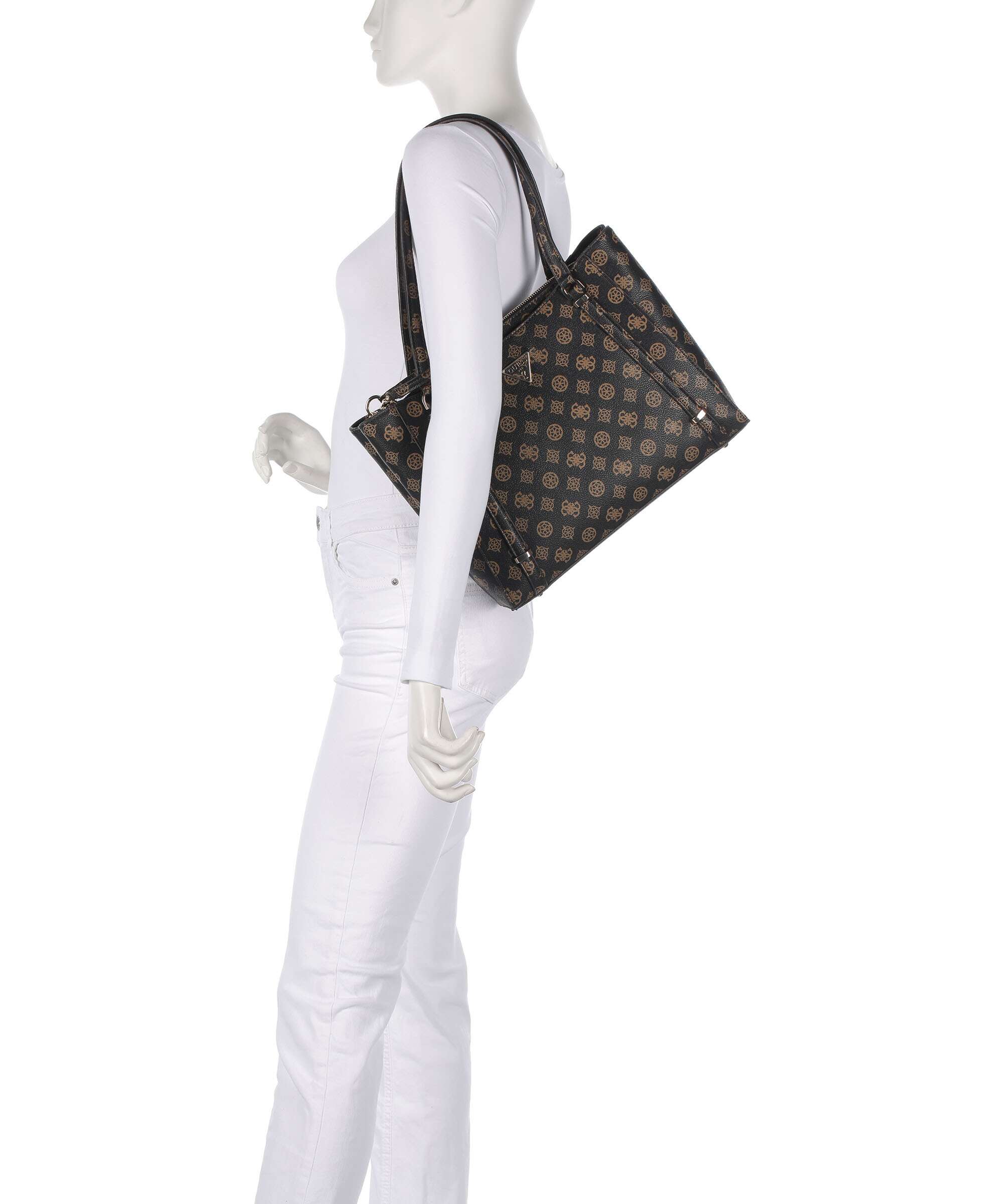 Guess Erica Eco Tote bag mocha logo