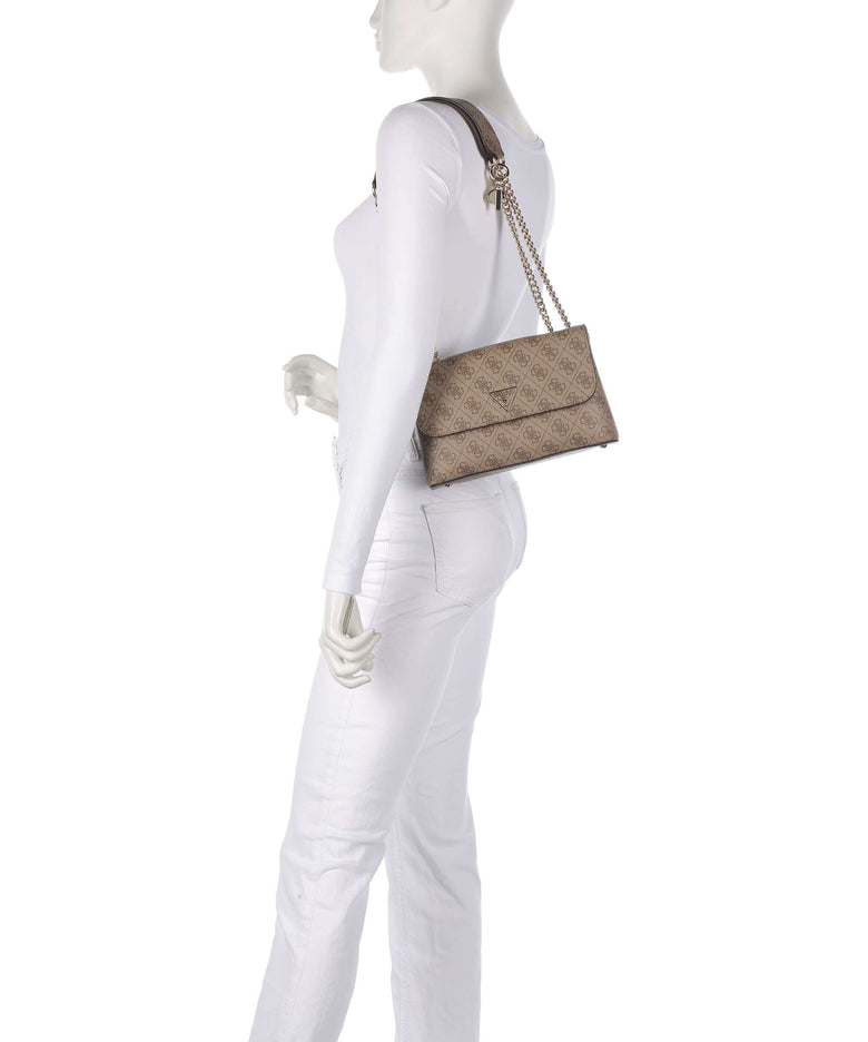 Guess Erica Eco Shoulder bag latte logo