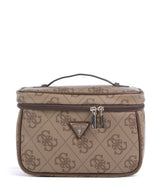 Guess Berta 4G Logo Kulturbeutel latte logo/brown