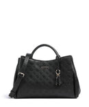 Guess Phoebe Peony Debossed Borsa a mano black logo