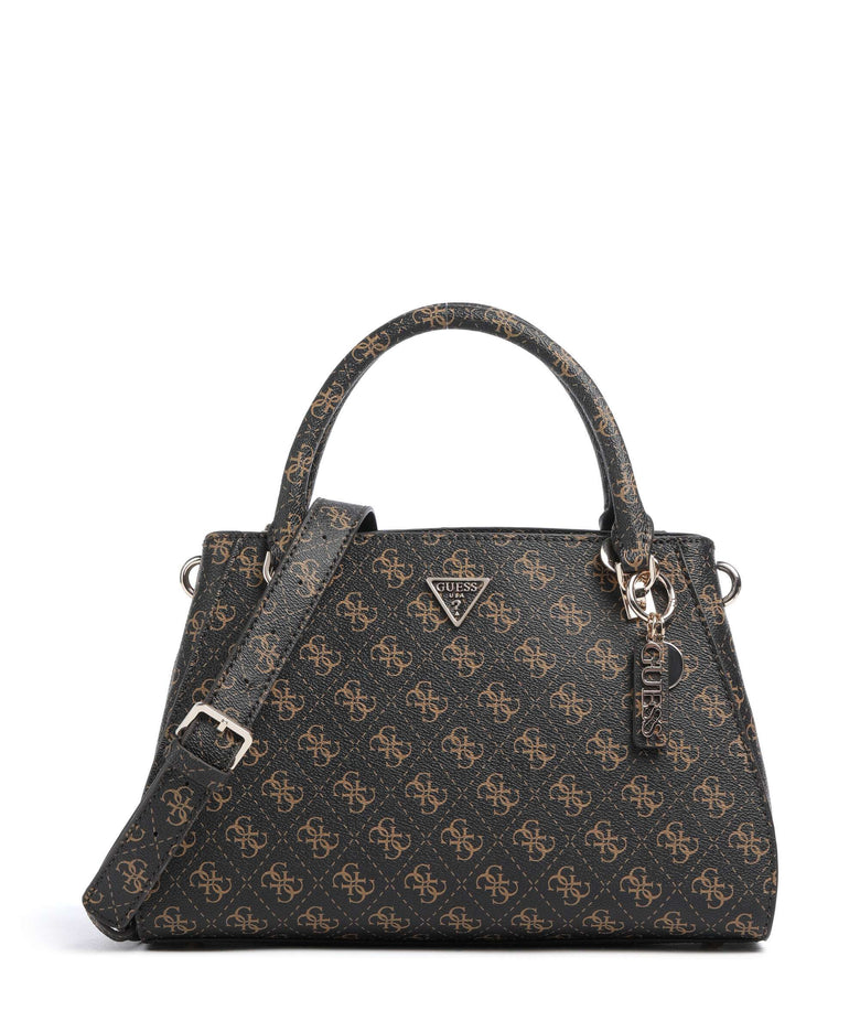 Guess Noelle Q Logo Handbag brown logo
