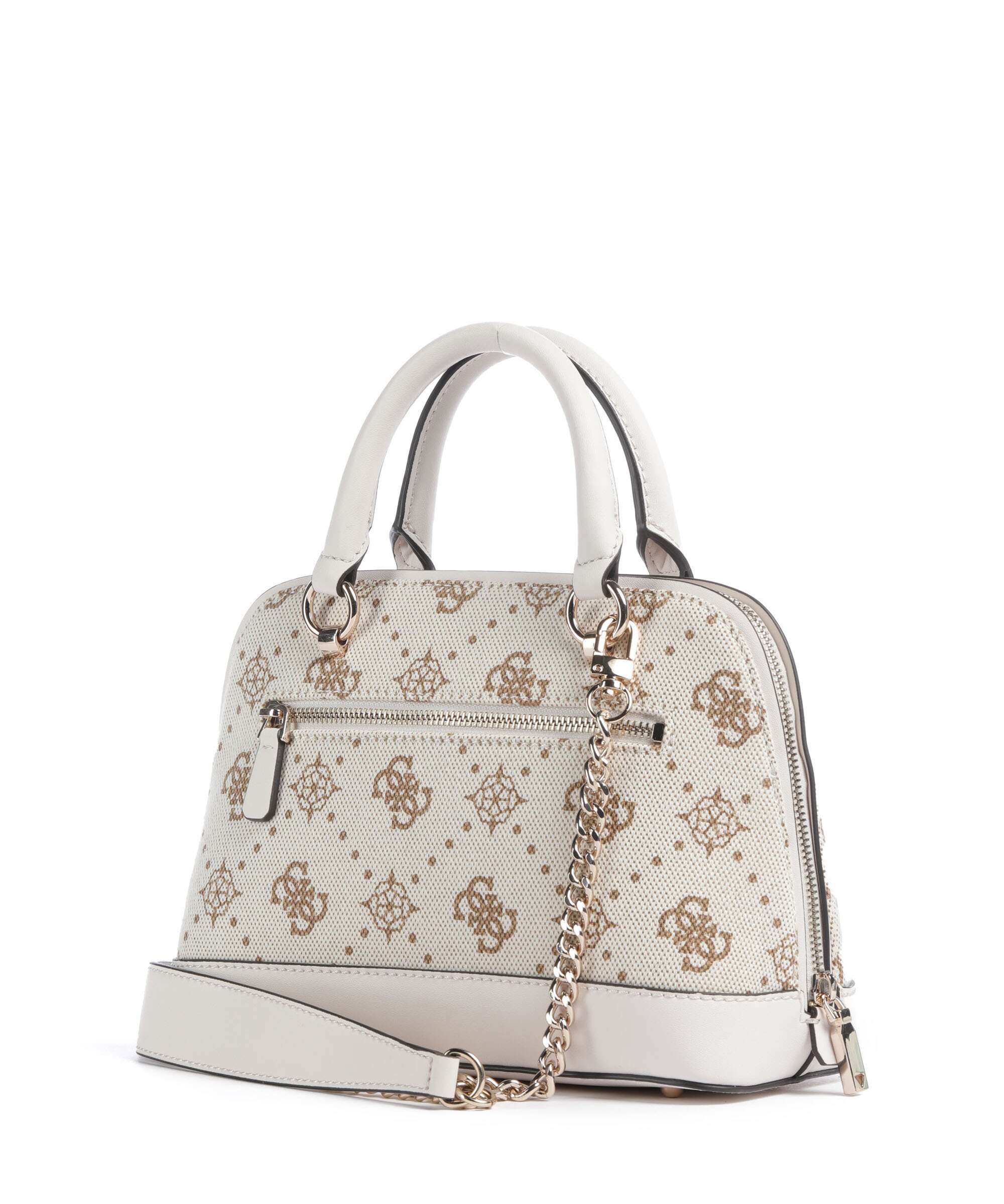 Guess Neda 4G Peony Logo Handbag offwhite logo