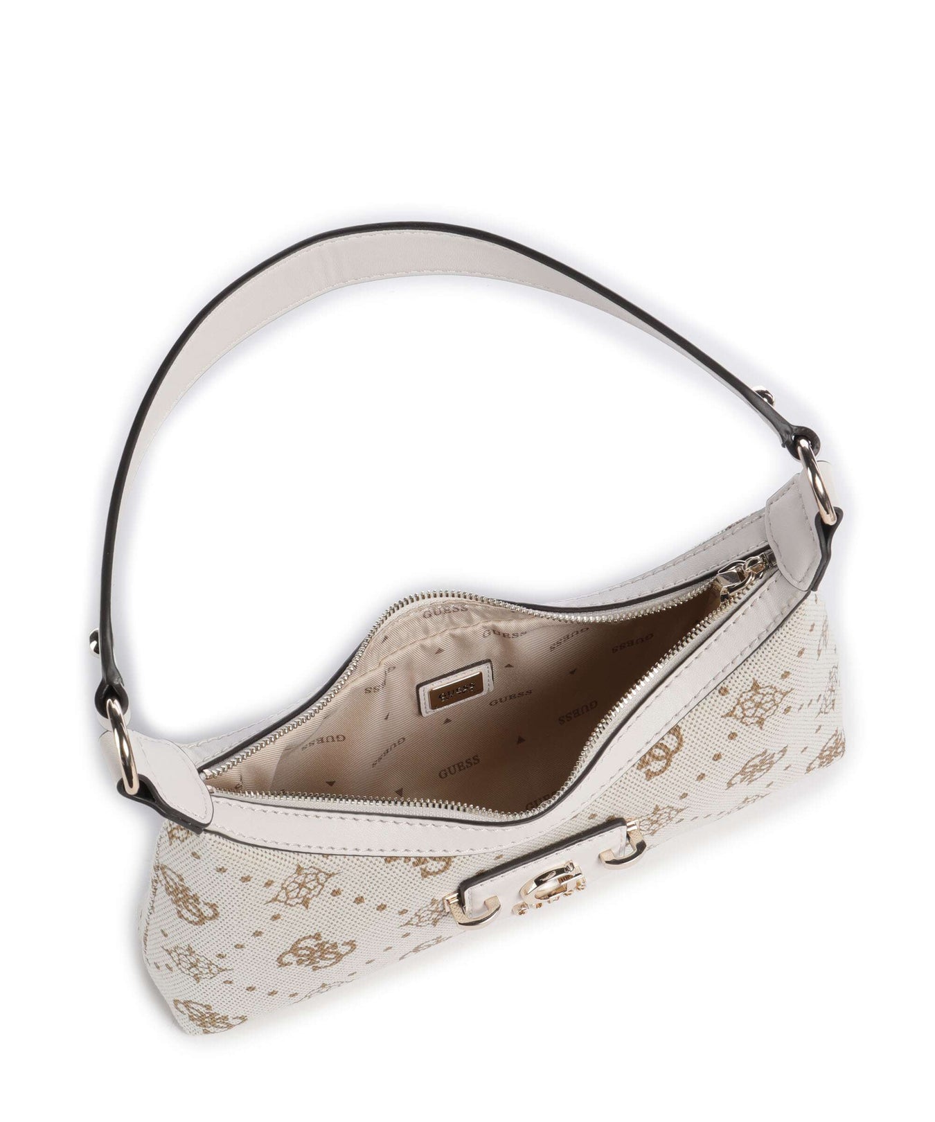 Guess Neda 4G Peony Logo Shoulder bag offwhite logo