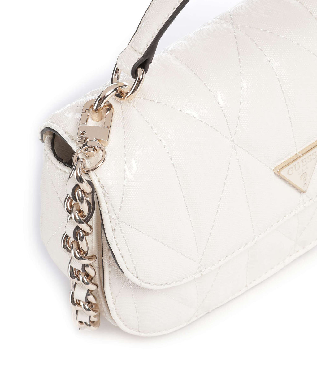 Guess Aldina G-Shine Handbag offwhite