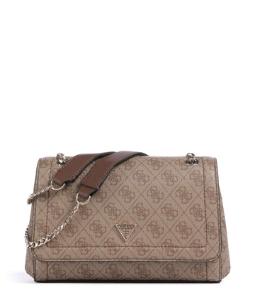 Guess Noelle Schultertasche latte logo/brown